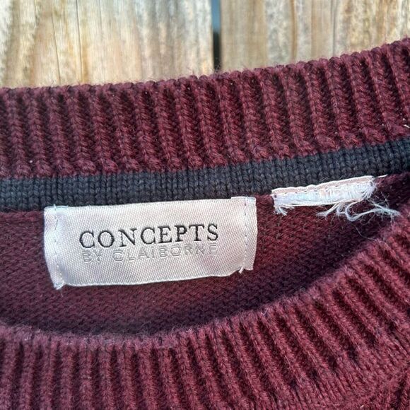 Concepts by Clairborne long sleeve crew neck sweater size large - Picture 2 of 7